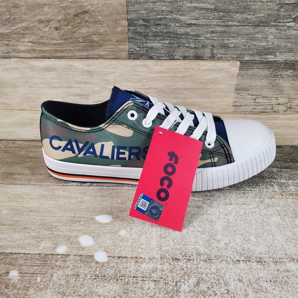 FOCO NFL Womens Shoes Sz 8 Running Camo Cleveland Cavaliers Round Toe Sneaker